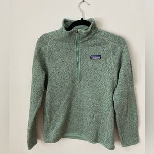Green Patagonia 1/4 Zip Sweater